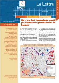 Ain : Un Fort Dynamisme Porté Par L'influence De Genève