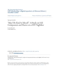 “May I Be Kind to Myself”: a Study on Self-Compassion and Shame on a HIV Nightline" (2019)