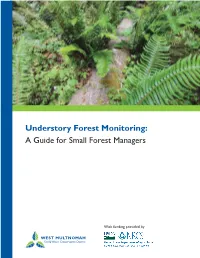 Understory Forest Monitoring: a Guide for Small Forest Managers