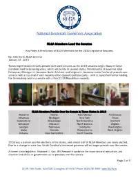 A Pdf of the Full Research for NLGA Members Lead the Senates In