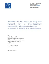 An Analysis of the OASIS OSLC Integration Standard, for a Cross