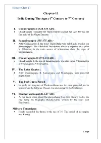 Chapter-11 India During the Ages (4Th Century to 7Th Century)