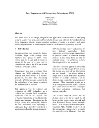 Early Experiences with Storage Area Networks and CXFS John Lynch