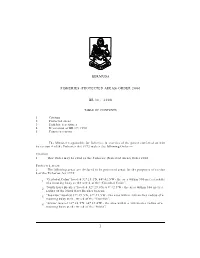 Fisheries (Protected Areas) Order 2000.Pdf