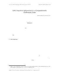GIB: Imperfect Information in a Computationally Challenging Game