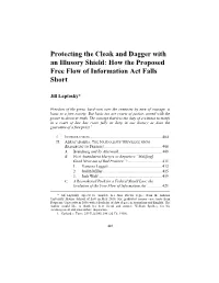 How the Proposed Free Flow of Information Act Falls Short