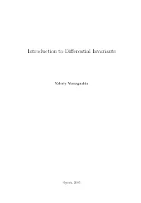 Introduction to Differential Invariants