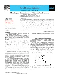 Modelling and Characterization of DCO Using Pass Transistors