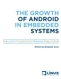 The Growth of Android in Embedded Systems