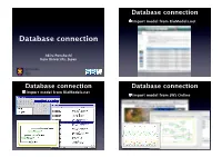Database Connection and Annotating Models