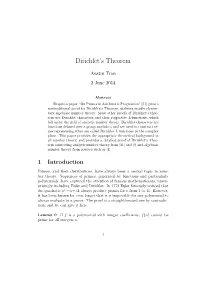 Dirichlet's Theorem