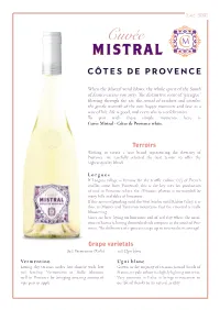 Grape Varietals Terroirs