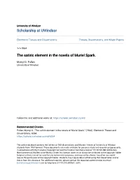 The Satiric Element in the Novels of Muriel Spark