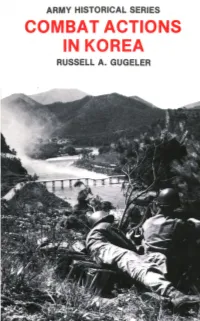 Combat Actions in Korea