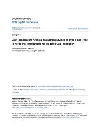 Low-Temperature Artificial Maturation Studies of Type II and Type III Kerogens: Implications for Biogenic Gas Production
