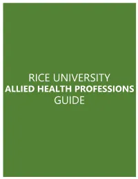 Rice University Guide