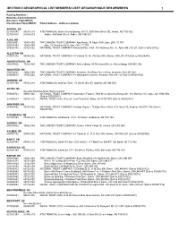 Section Ii Geographical List Members/ Liste Géographique Des Membres 1
