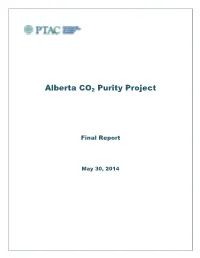 Alberta CO2 Purity Project