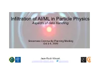 Infiltration of AI/ML in Particle Physics Aspects of Data Handling