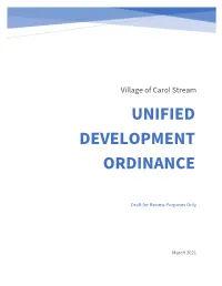 Unified Development Ordinance