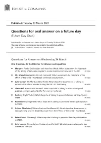 View Future Day Orals PDF File 0.11 MB
