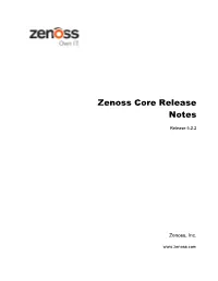 Zenoss Core Release Notes