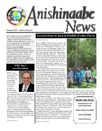 (Cedar) Forest News Was Conceived Initially As a ‘Skinny’ Issue Because the Summer by Aimée Cree Dunn Months Are Normally Quiet