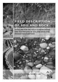 Field Description of Soil and Rock