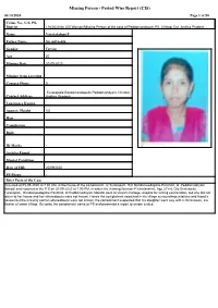 Missing Person - Period Wise Report (CIS) 06/10/2020 Page 1 of 50
