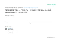 The Integration of Gisinto School Mapping a Case of Ramallah City, Palestine