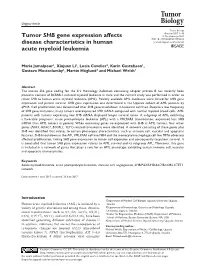 Tumor SHB Gene Expression Affects Disease Characteristics in Human
