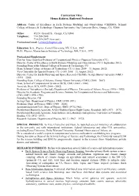 1 Curriculum Vitae Menas Kafatos, Endowed Professor