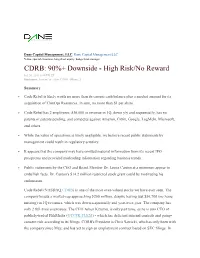 High Risk/No Reward Jul