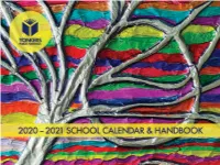2020-2021 School Calendar and Handbook