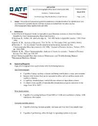 GC-MS) Published Online: Rl ATF 1------I March 2018 Authority: Technical Leader