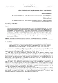 Gerard Genette and the Categorization of Textual Transcendence