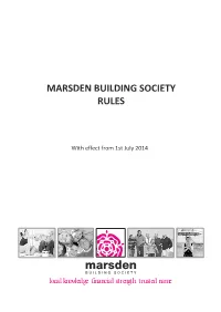 Marsden Building Society Rules