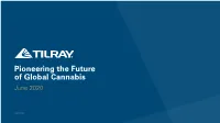 Pioneering the Future of Global Cannabis June 2020