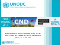 Working Group on the Implementation of The
