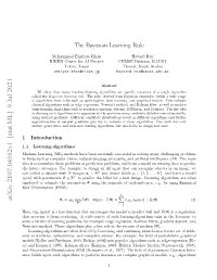 Arxiv:2107.04562V1 [Stat.ML] 9 Jul 2021 ¯ ¯ Θ∗ = Arg Min `(Θ) Where `(Θ) = `(Yi, Fθ(Xi)) + R(Θ)