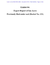 Ayers Expert Report