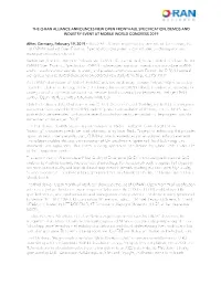FINAL O-RAN MWC2019 Release
