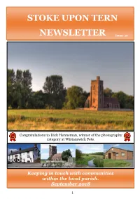 STOKE UPON TERN NEWSLETTER Issue