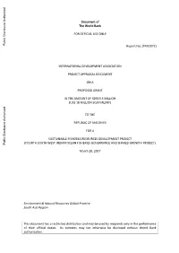 SUSTAINABLE FISHERIES RESOURCES DEVELOPMENT PROJECT (FOURTH SOUTH WEST INDIAN OCEAN FISHERIES GOVERNANCE and SHARED GROWTH PROJECT) Public Disclosure Authorized