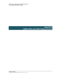 Appendix B: CNDDB, CNPS, and USFWS Database Searches