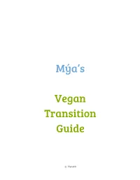 Vegan Transition Guide