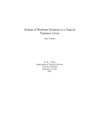 Analysis of Nonlinear Dynamics in a Classical Transmon Circuit