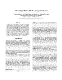 Automating Collusion Detection in Sequential Games