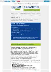 CEETO Newsletter Issue #1
