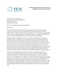 Comments Submitted by the Pew Charitable Trusts on Behalf of 12,381 Members of the Public
